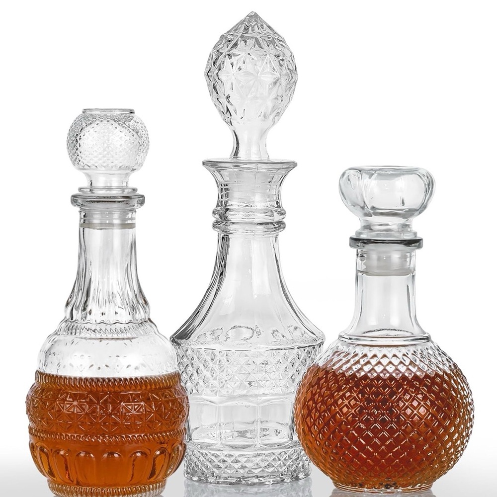 Crystal Glass Decanter Set - Elegant